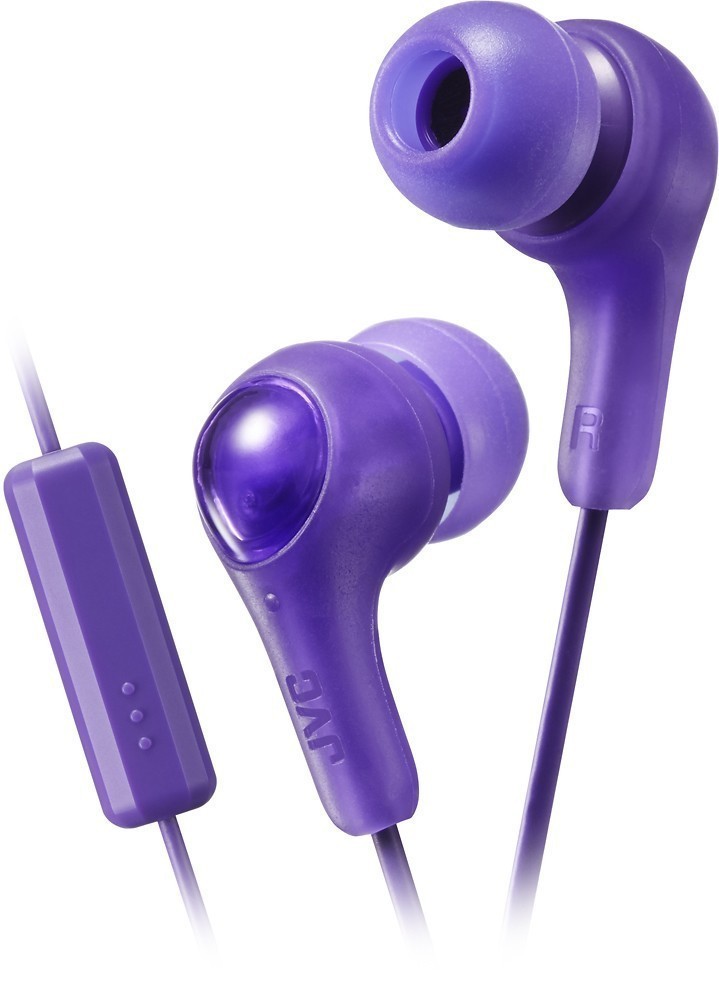 Left View: JVC - HA Wired In-Ear Headphones - Purple