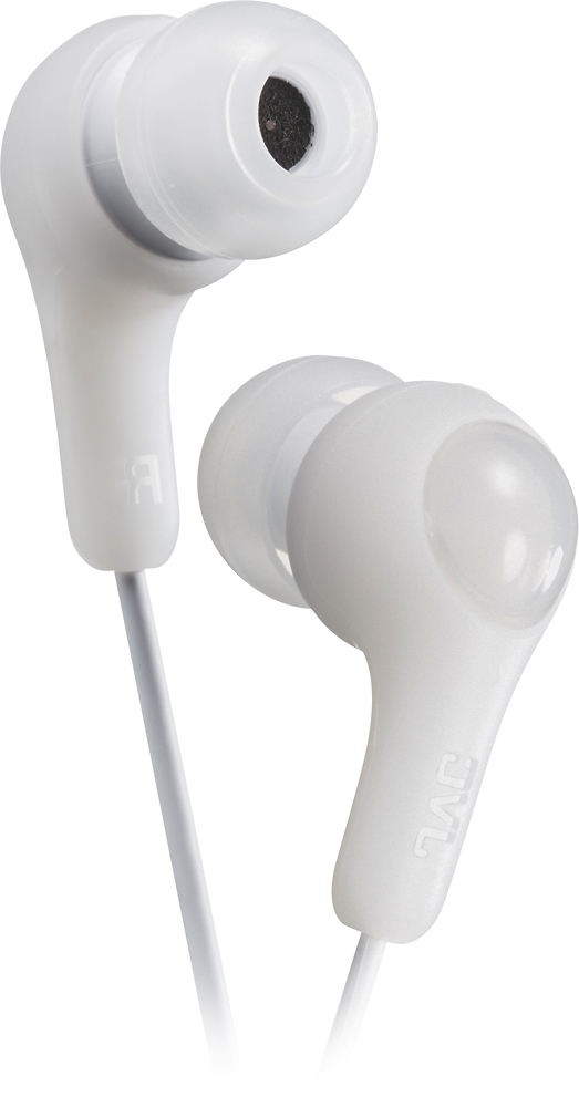 Angle View: JVC - HA Wired In-Ear Headphones - White