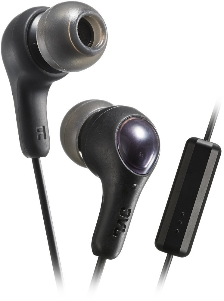 Angle View: JVC - HA Wired In-Ear Headphones - Black