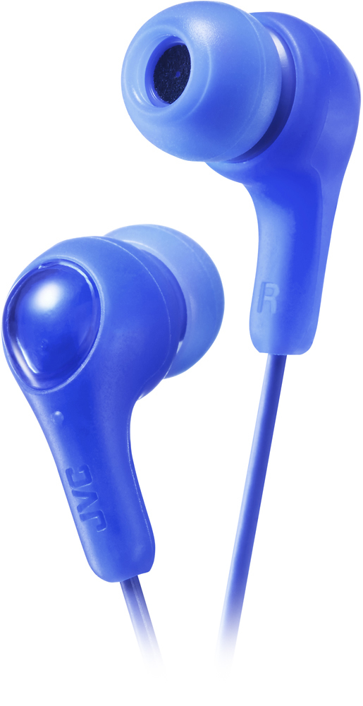 Left View: JVC - HA Wired In-Ear Headphones - Blue