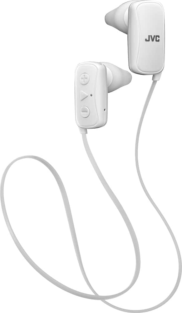 Front. JVC - Gumy Wireless In-Ear Headphones - White.
