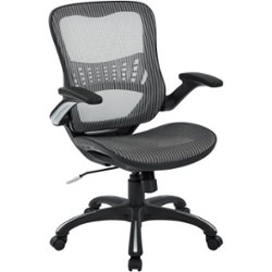 Office Star Products - Mesh Chair - Gray - Front_Zoom