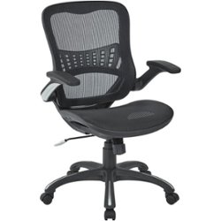 Office Star Products - Mesh Chair - Black - Front_Zoom