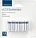 Front. Insignia™ - A23 Battery (12-pack) - White/Blue.