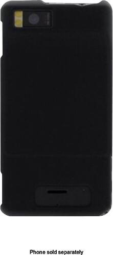 Front Standard. Fosmon - Bundle Snap-On Shell for Motorola DROID X and X2 Mobile Phones - Black.