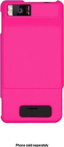Front Standard. Fosmon - Bundle Snap-On Shell for Motorola DROID X and X2 Mobile Phones - Hot Pink.