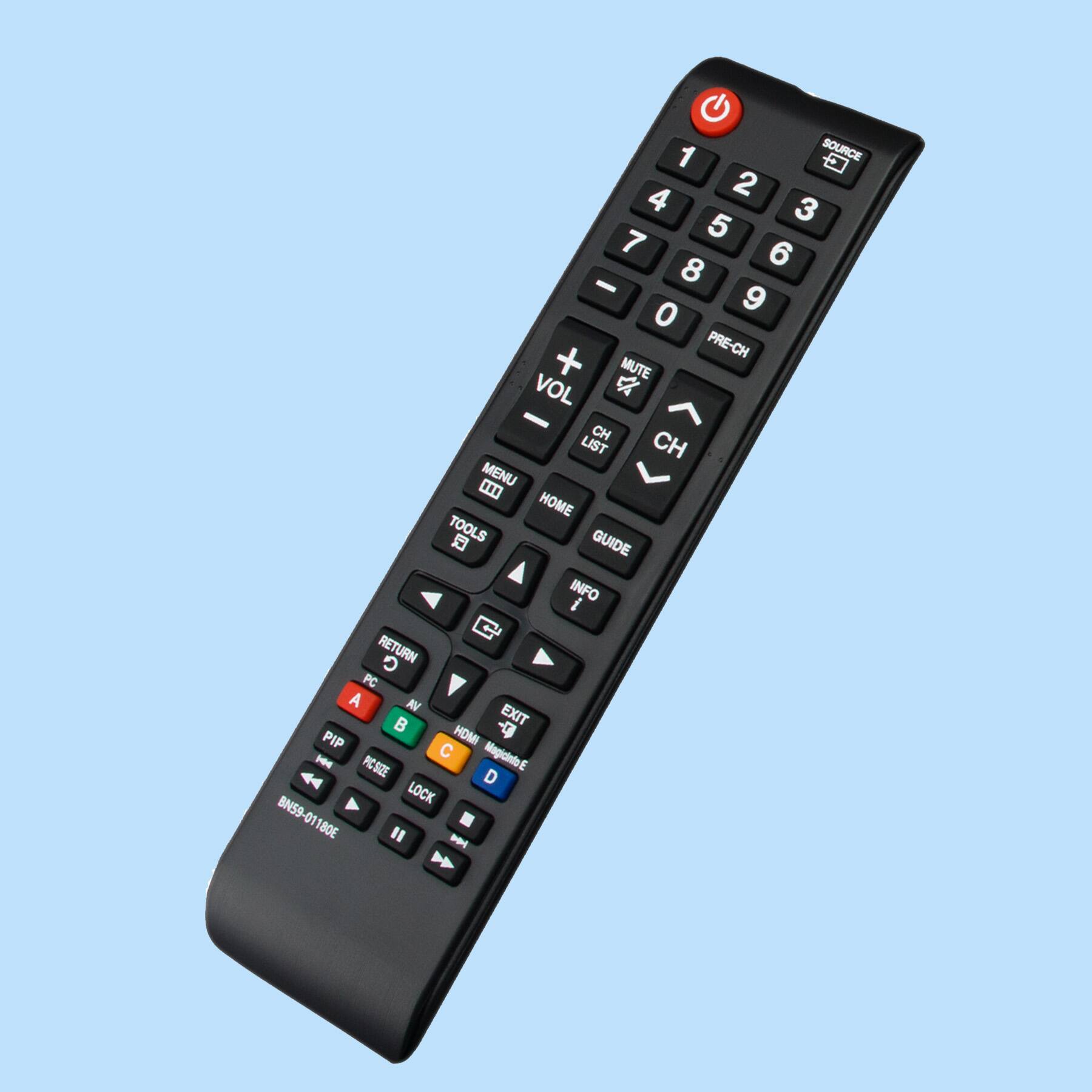 1 2 3 4 5 6 7 8 9 0 PRE-CH MUTE VOL CH LIST CH MENU HOME TOOLS GUIDE INFO RETURN PC A AV EXIT PIP HOMI C MapidntoE PCSIE D LOCK BN59-01 01 180E