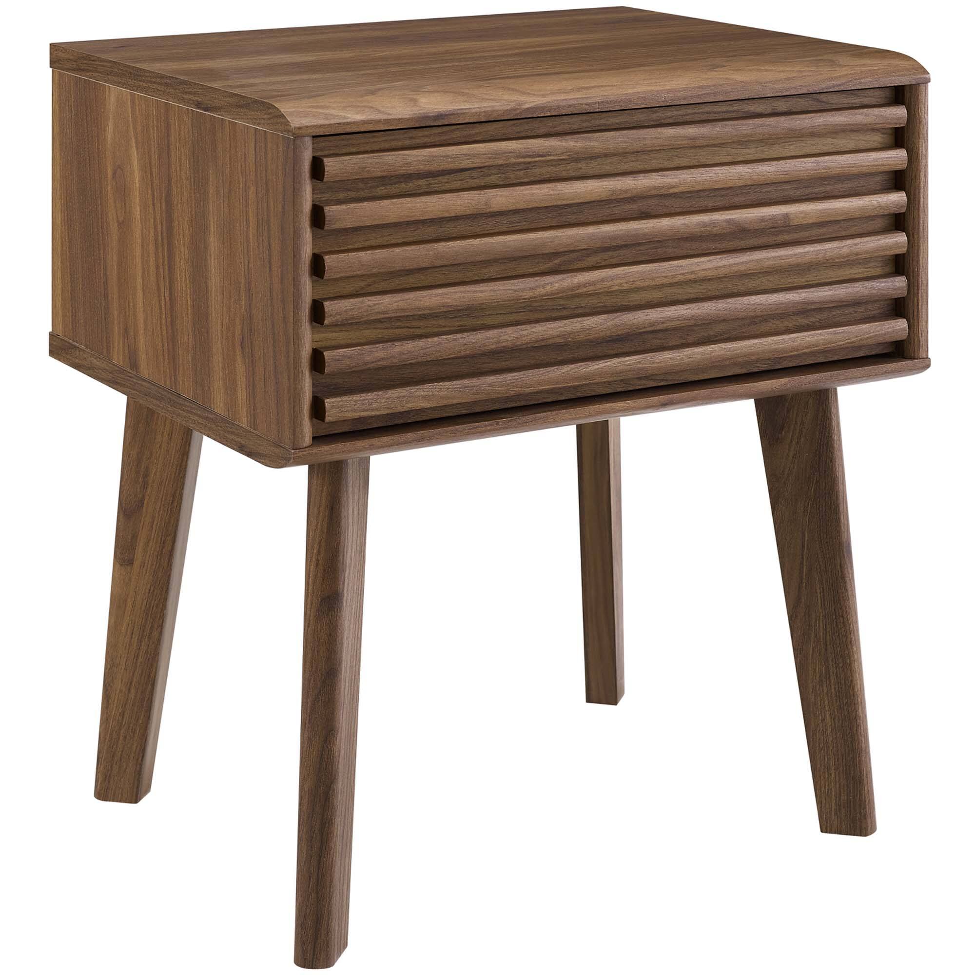 Angle. Modway - Render End Table by Modway - Walnut.