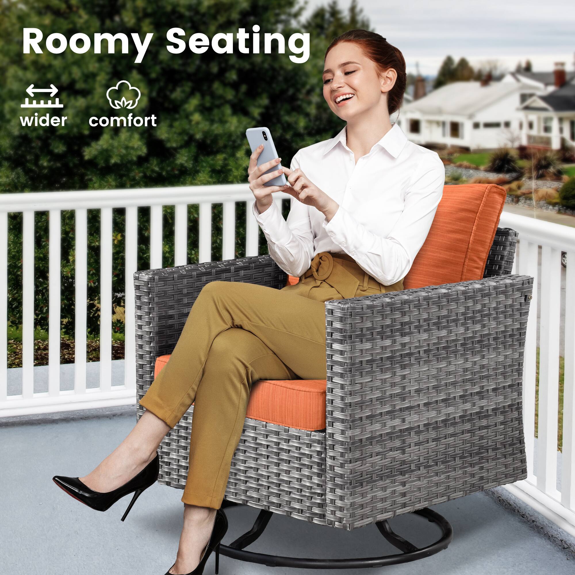 Roomy Seating  
wider comfort