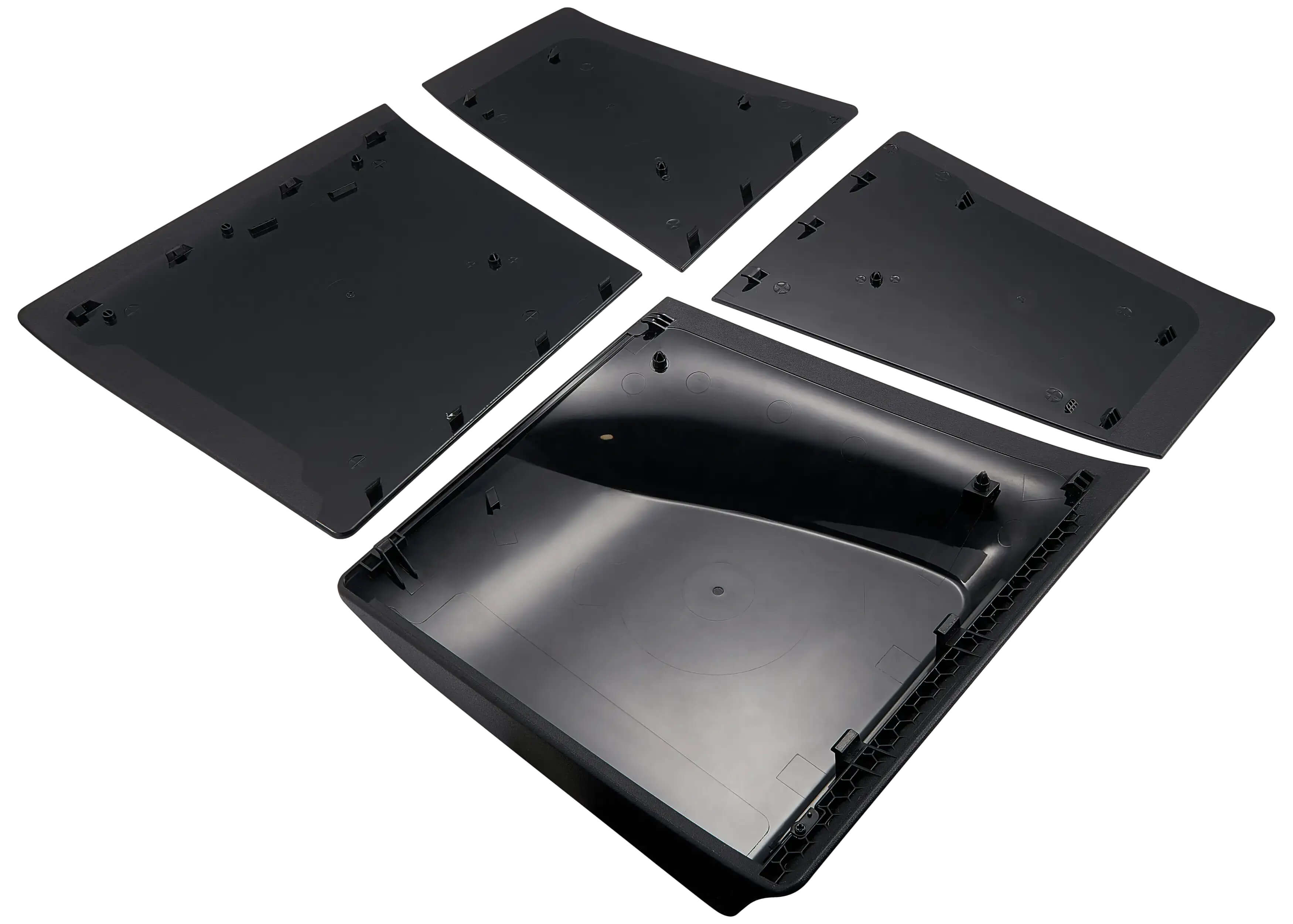 Alt View 2. MobileSentrix - Ghost of Yotei - PlayStation 5 Slim Disc Edition PS5 Compatible Console Faceplate Covers - Black.