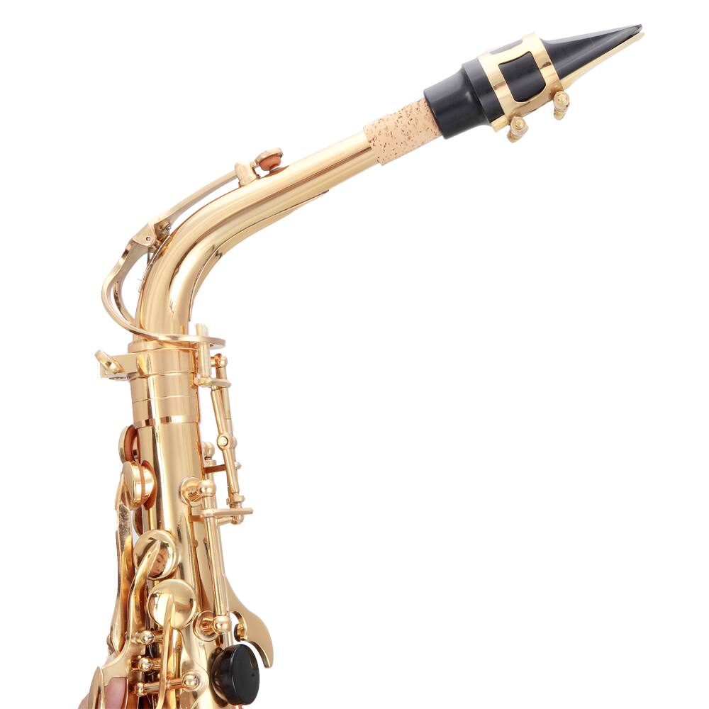 Alt View 3. Winado - Flat E Saxophone Paint Gold Cloth Box Gloves Cleaning Cloth Lubricant Cleaning Brush Neck Band Whistle.