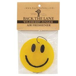 BreeBe - Smiley Face Wildberry Zinger Air Freshener - Yellow, Black