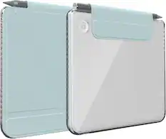 Front. TUDIA - TUDIA M-FLIP Detachable Clear Magnetic Case for Kobo Libra Colour 2024 - Baby Blue - Baby Blue.