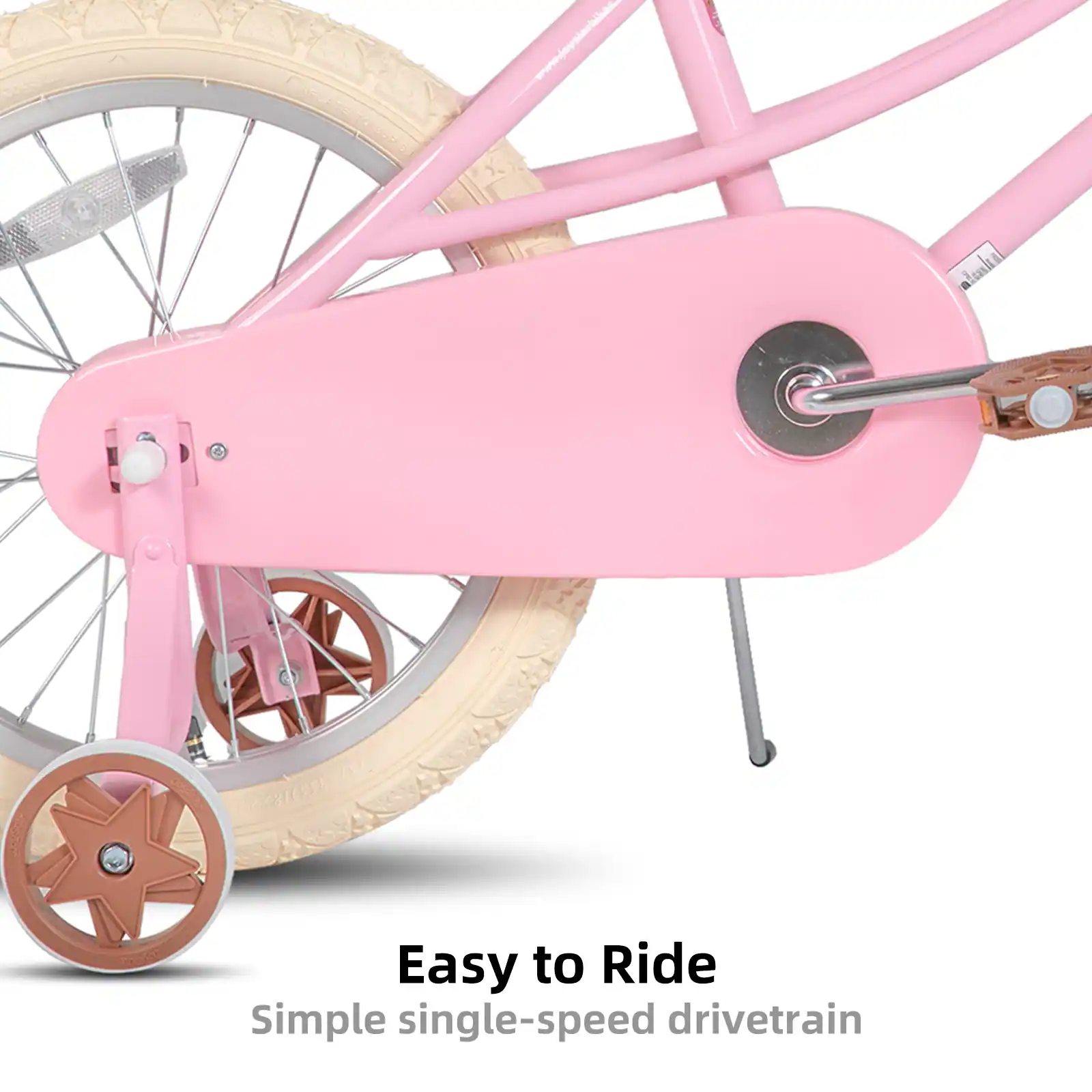 Easy to Ride  
Simple single-speed drivetrain