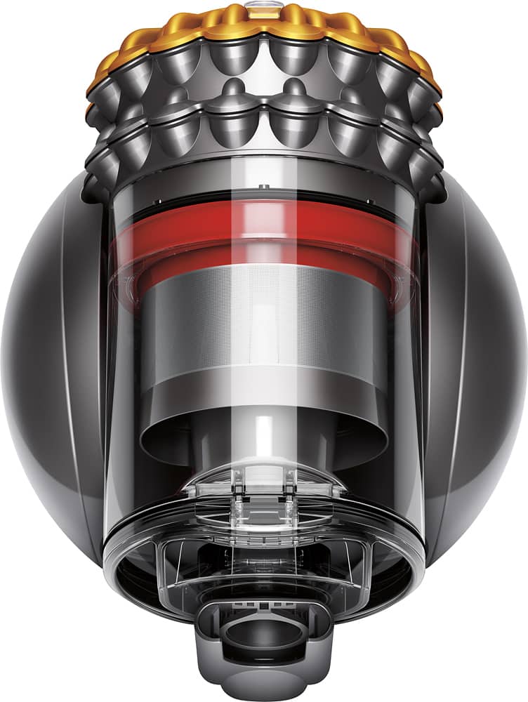 Alt View 11. Dyson - Big Ball Canister Vacuum - Yellow/iron.