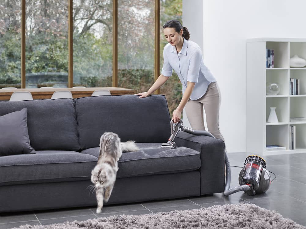 Alt View 16. Dyson - Big Ball Canister Vacuum - Yellow/iron.