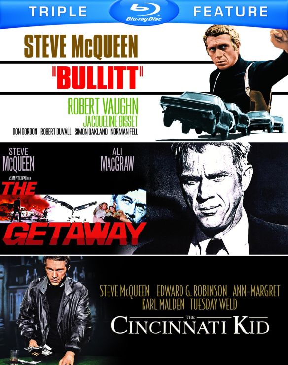 Bullitt / The Getaway / The Cincinnati Kid (Blu-ray)