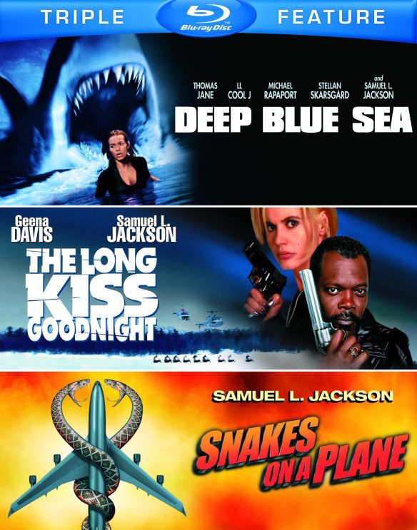  Deep Blue Sea/The Long Kiss Goodnight/Snakes on a Plane [3 Discs] [Blu-ray]