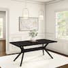Front. Plank+Beam - Verso Rectangular Dining Table (72in / 1830mm), Black - Black.