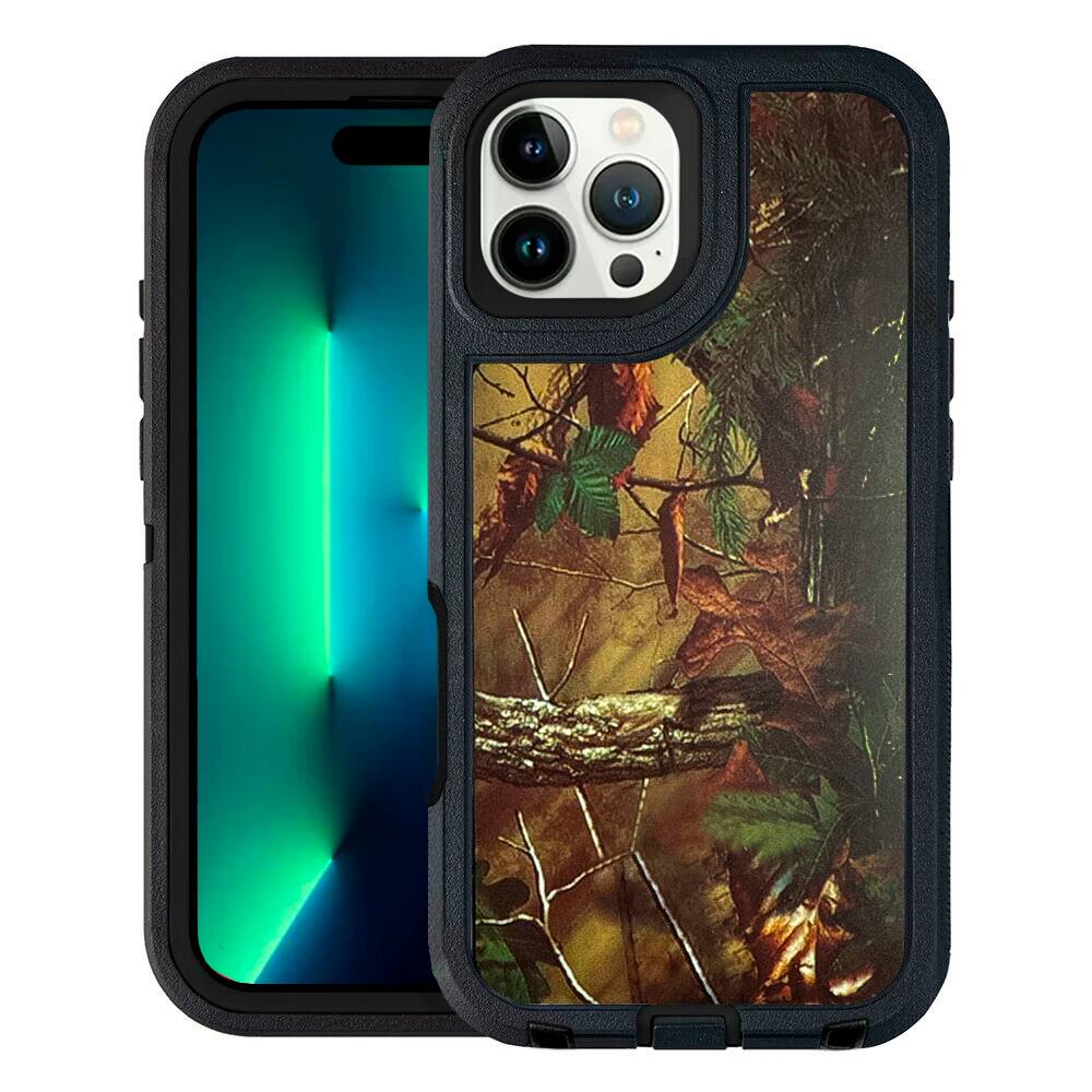 Entronix - Heavy Duty Triple-Layer Case for iPhone 16 Pro Max - Ultimate Protection - Camouflage