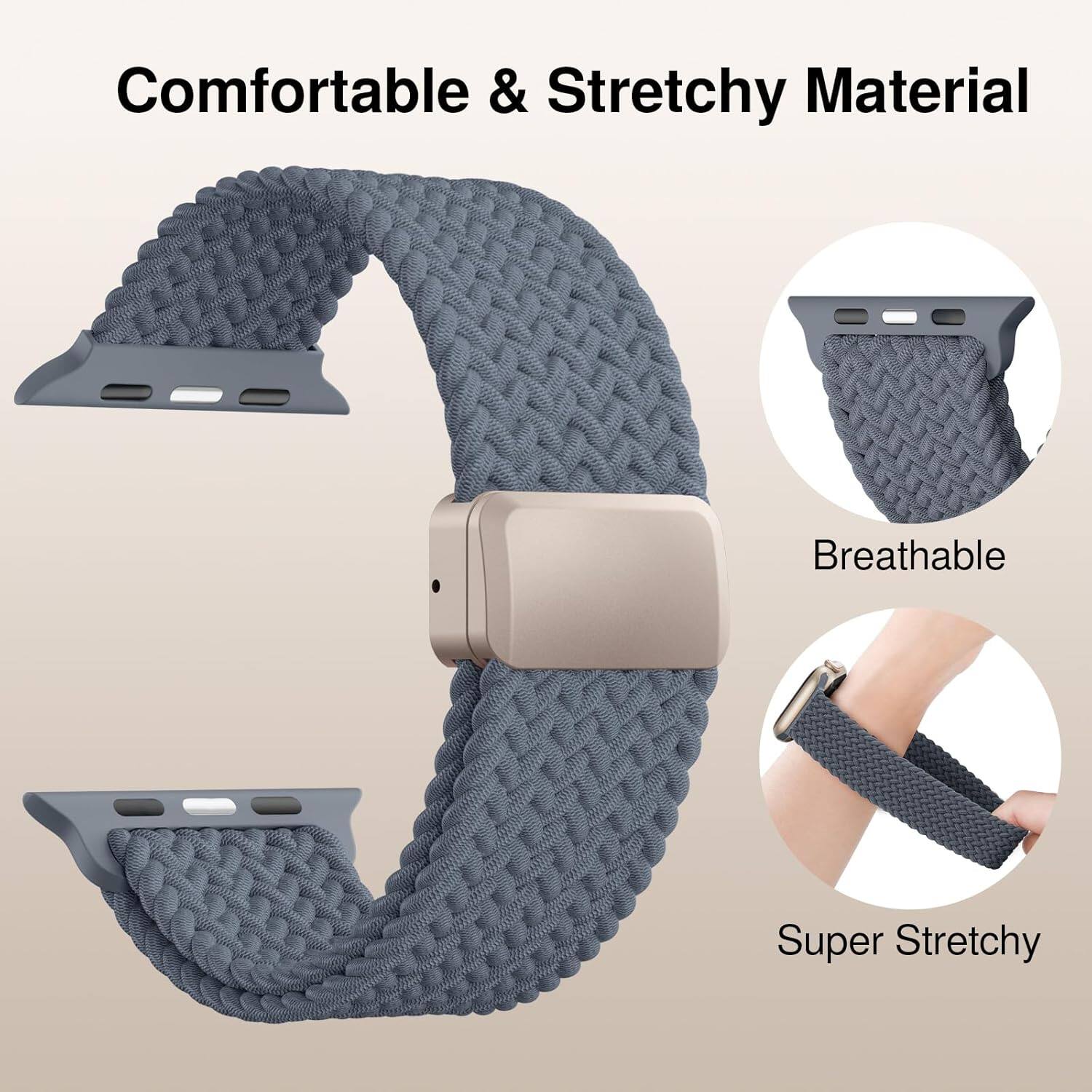 Comfortable & Stretchy Material  
Breathable  
Super Stretchy