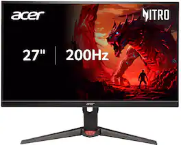 Acer - Nitro 27" FHD 200Hz 0.5ms FreeSync Premium IPS Gaming Monitor (1x DisplayPort, 2x HDMI) - Black