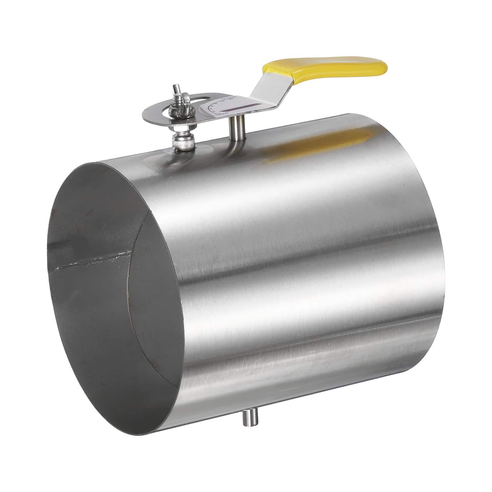 Unique Bargains - 5 Inch Duct Backdraft Damper, 304 Stainless Steel Manual Adjustment Airflow Volume Damper for HVAC Ventilation Systems - Silver