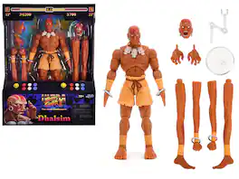Dhalsim 6" Moveable Figure w/Alternate Head & Limbs Ultra Street Fighter II: The Final Challengers 2017 Video Game Jada