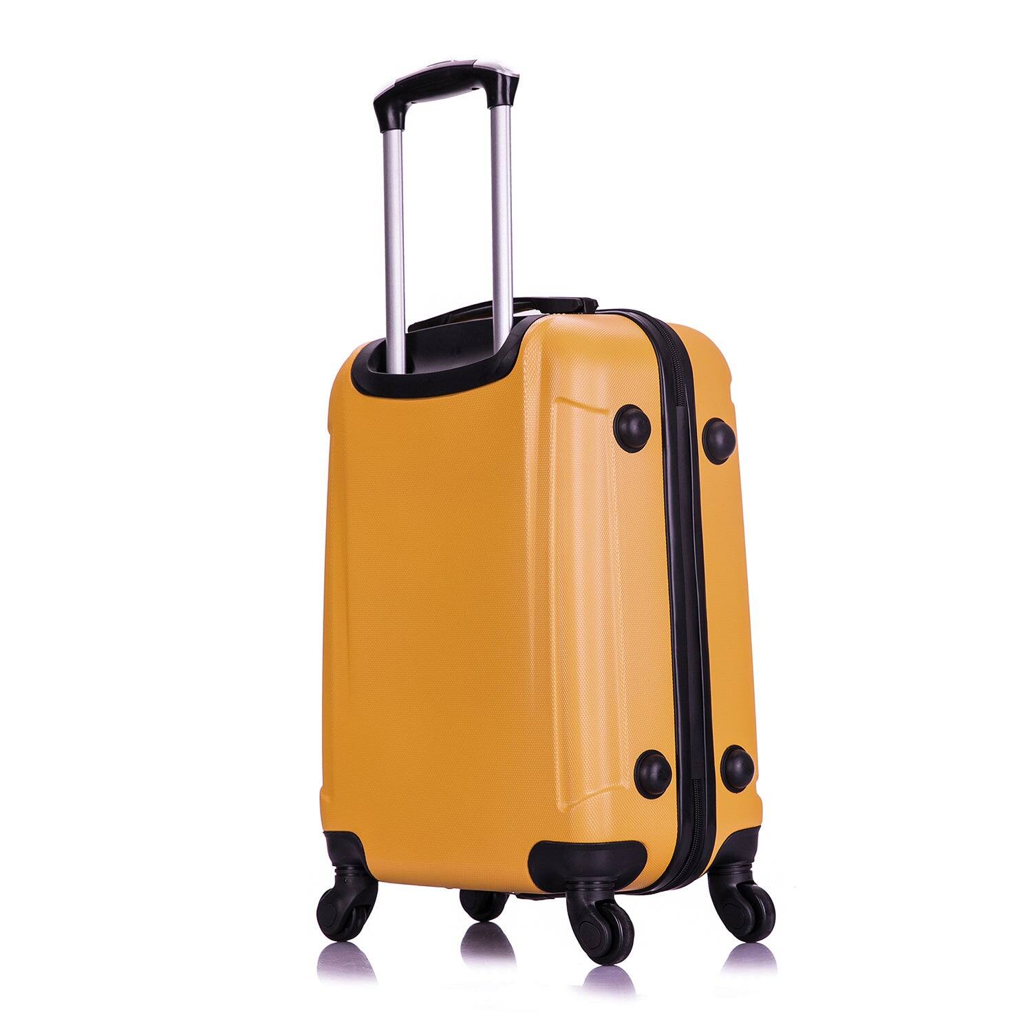 Alt View 1. InUSA - Pilot lightweight hardside spinner luggage 20" carry-on - MUSTARD.