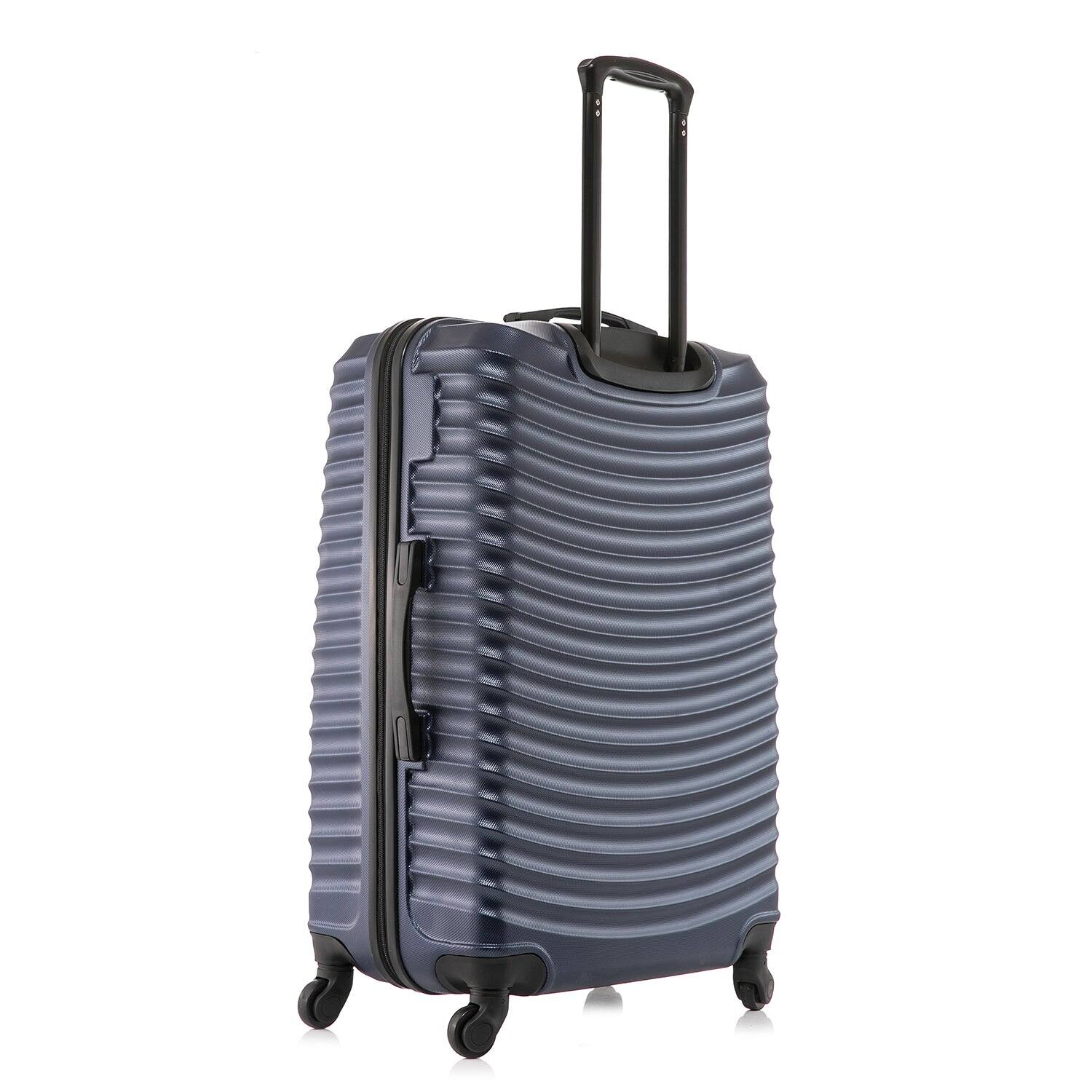 Alt View 1. DUKAP - Adly Lightweight Hardside Spinner 3 Piece Luggage Set  20"/24"/28" - BLUE.