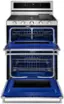 Alt View 11. KitchenAid - 6.0 Cu. Ft. Self-Cleaning Free-Standing Double Oven Gas Convection Range - Stainless steel.