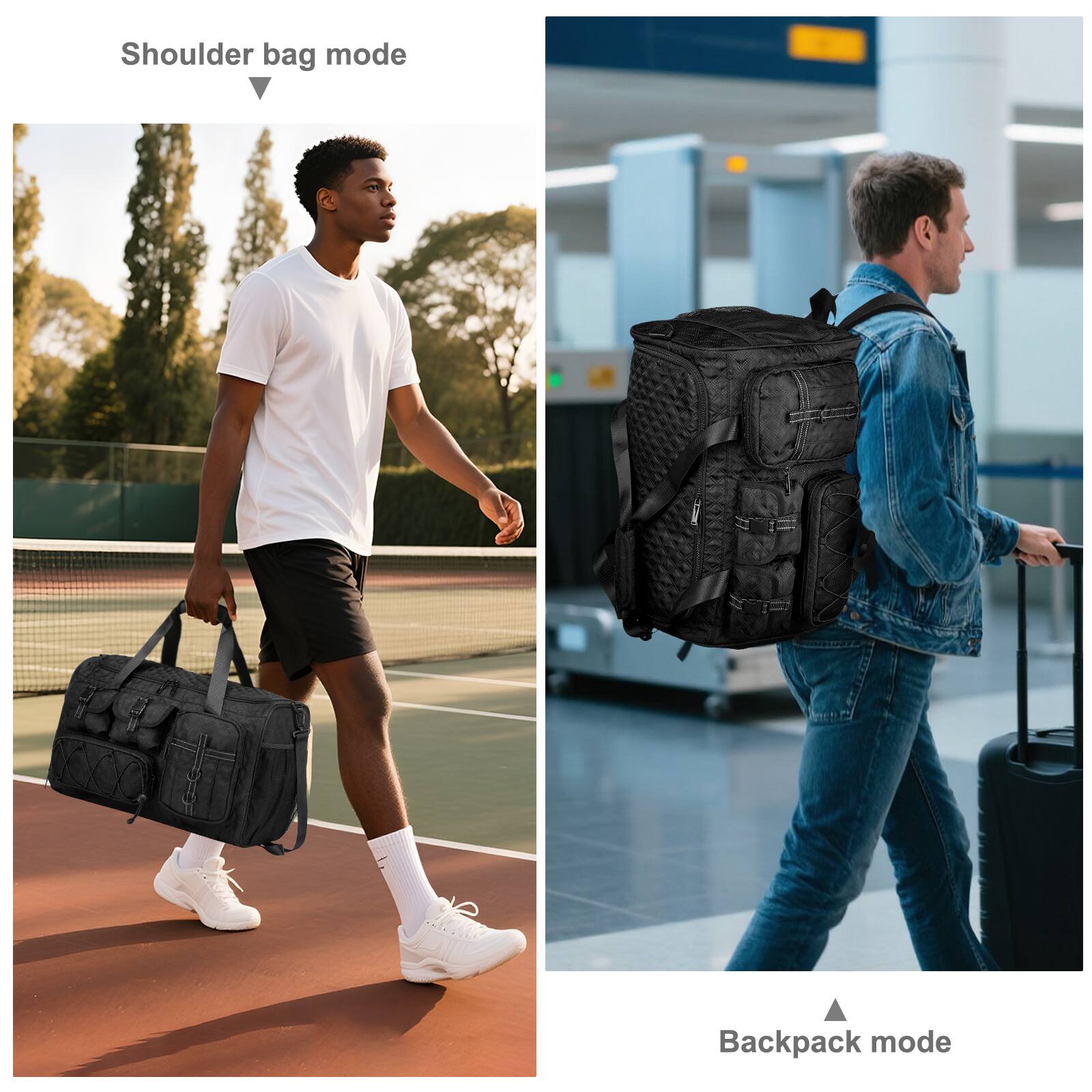 Shoulder bag mode

Backpack mode