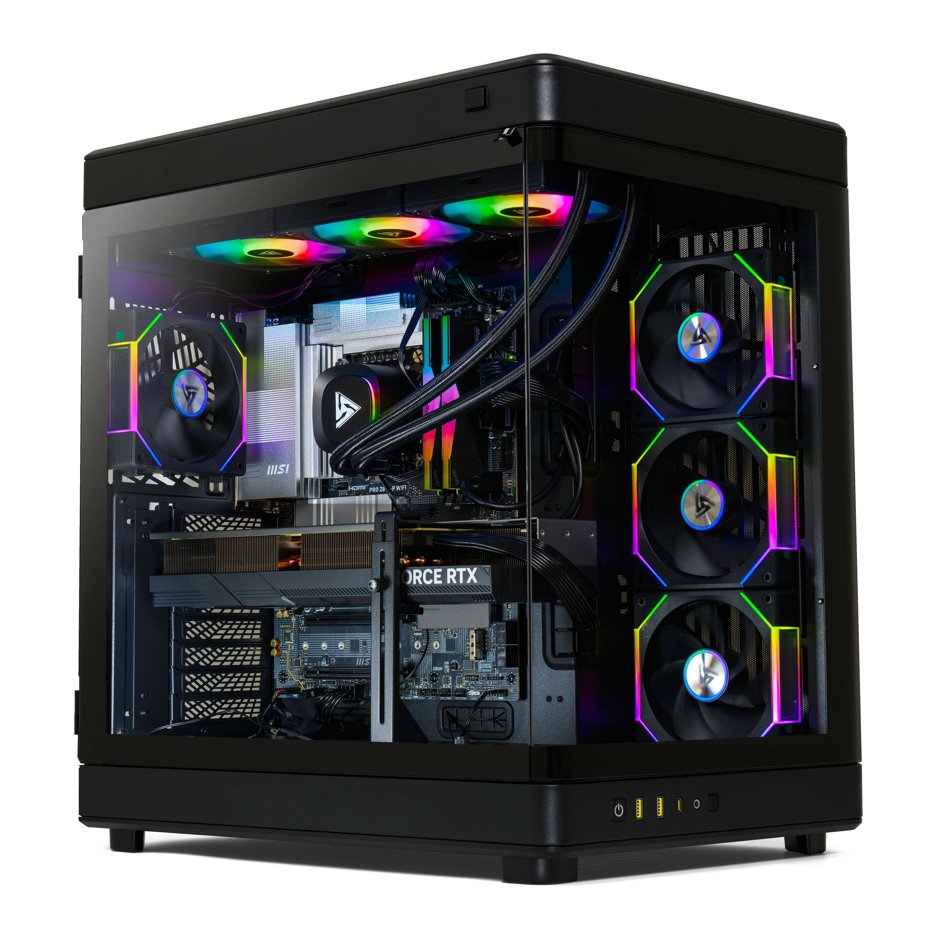 STORMCRAFT - Gaming PC WIZARD AMD Ryzen 7 9800X3D NVIDIA RTX 5080 2TB SSD 32GB 6000MHz RGB 360mm AIO - Windows 11 Home - Black