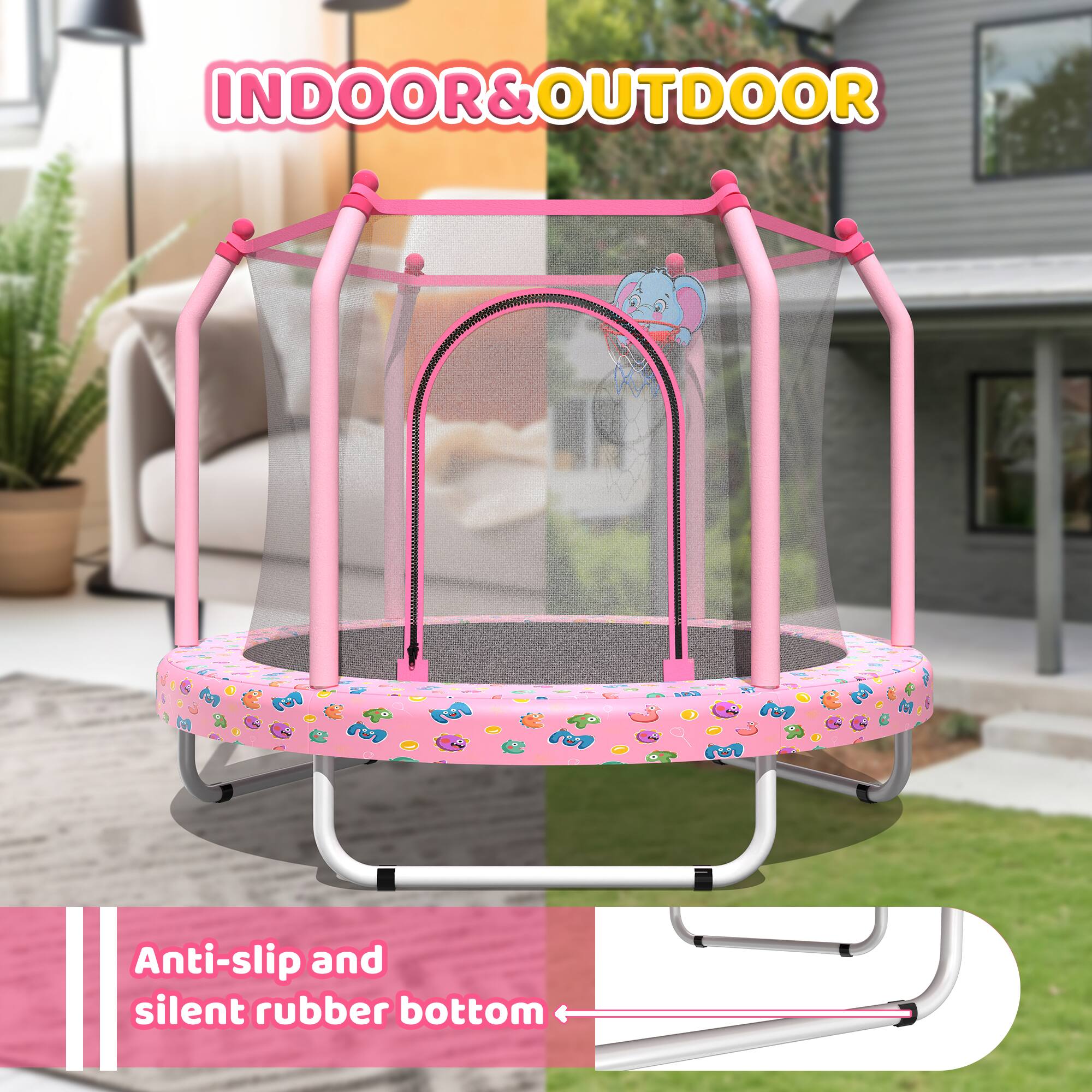 INDOOR & OUTDOOR

Anti-slip and silent rubber bottom