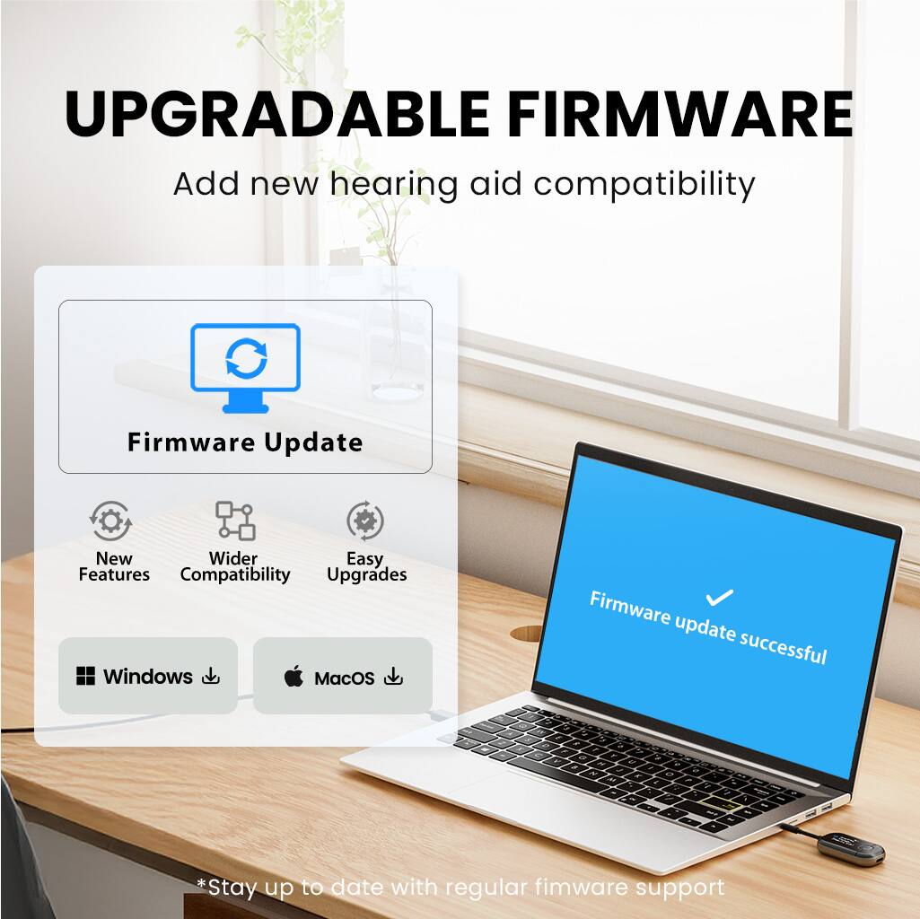 Alt View 2. Avantree - Voyager HA – Premium OLED Display Auracast Transmitter & TV Streamer for Auracast-Enabled Hearing Aids.