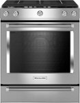 Front Zoom. KitchenAid - 5.8 Cu. Ft. Self-Cleaning Slide-In Gas Convection Range - Stainless Steel.