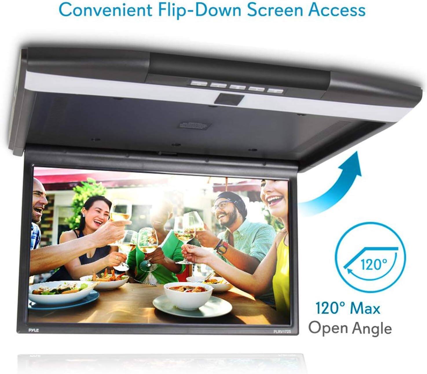 Convenient Flip-Down Screen Access  
120° Max Open Angle