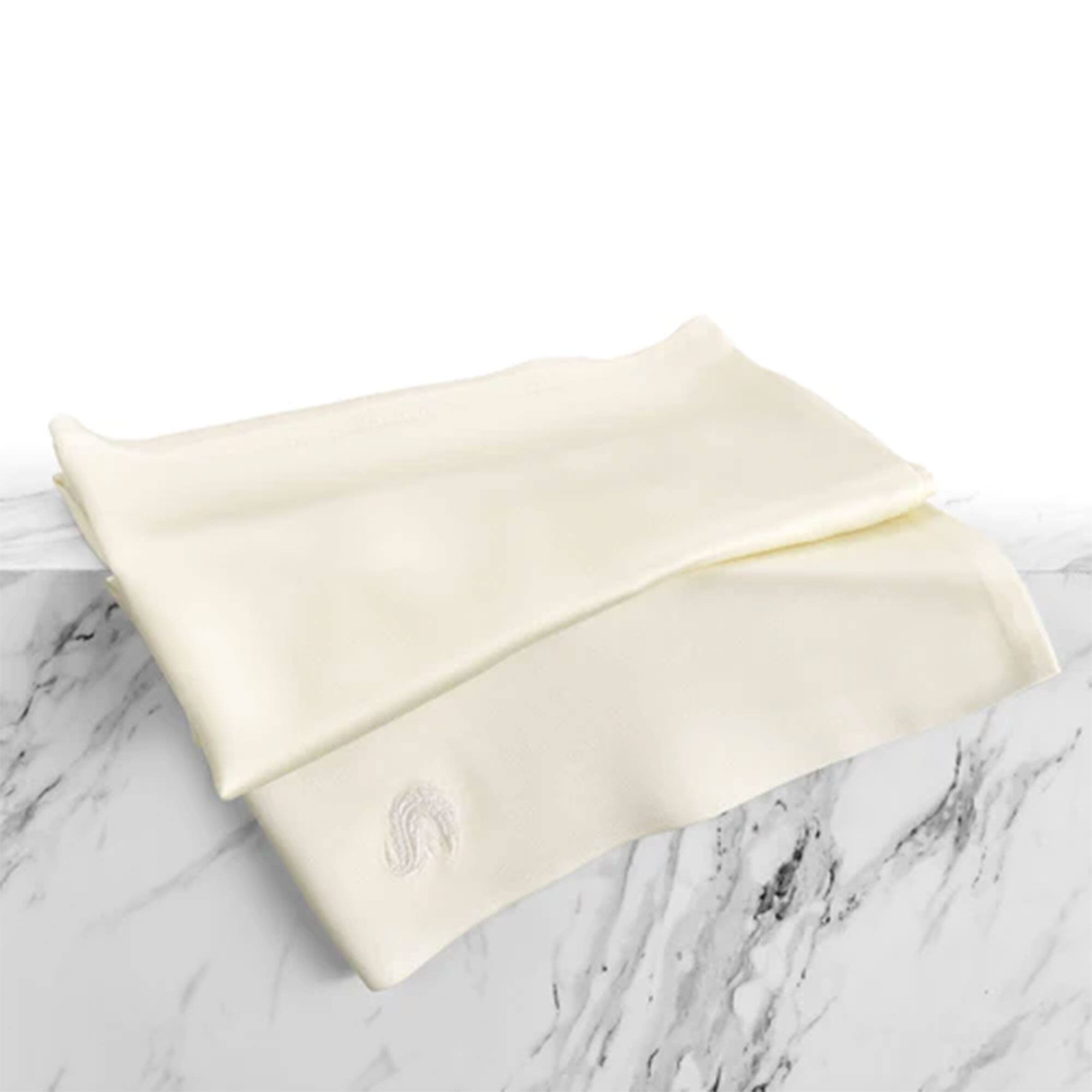 Alt View 5. Sleepgram - Sleepgram Regular King Size Breathable Cooling Grade 6A Silk Pillowcase, White - Ivory.
