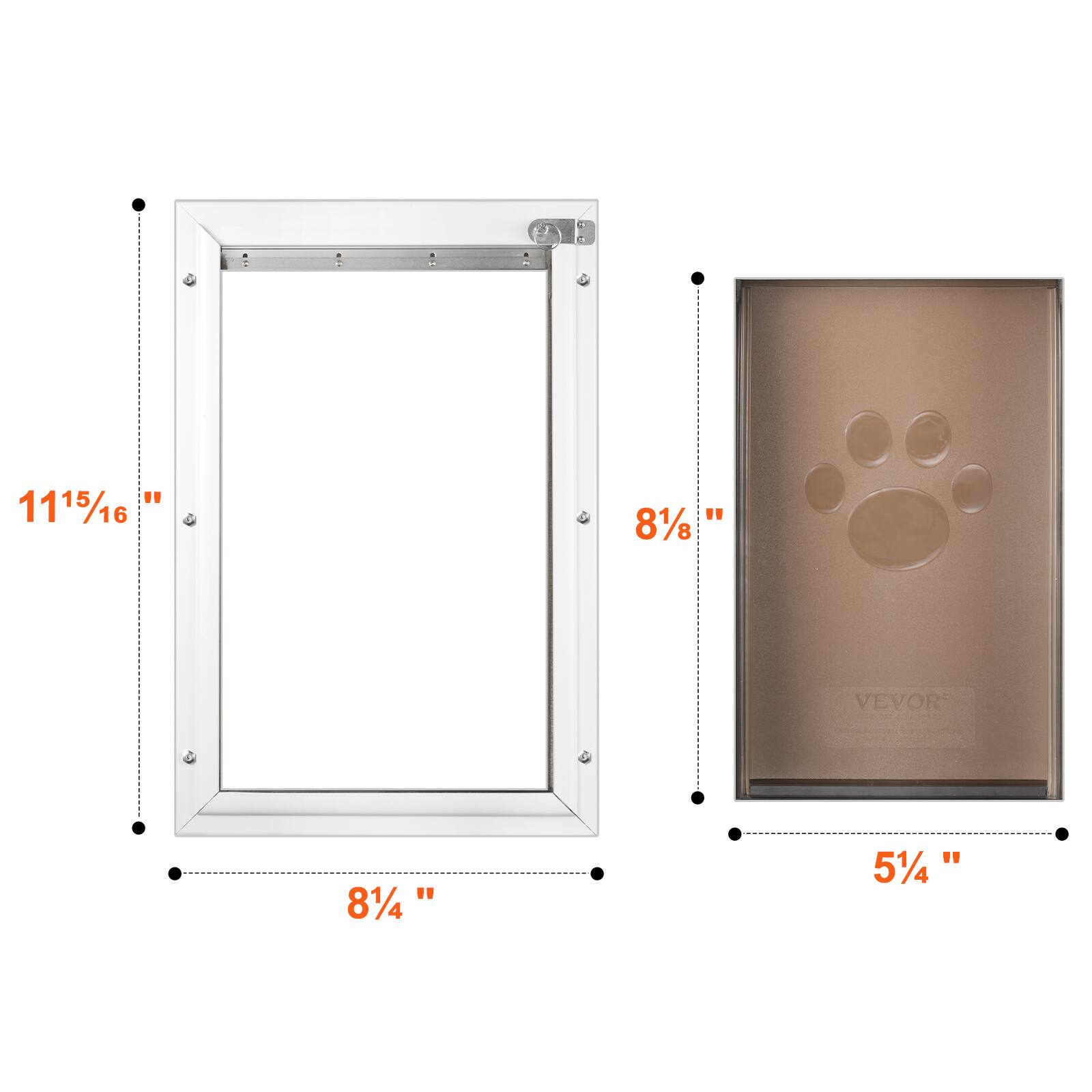 11 5/16"  
8 1/4"  
8 1/8"  
5 1/4"