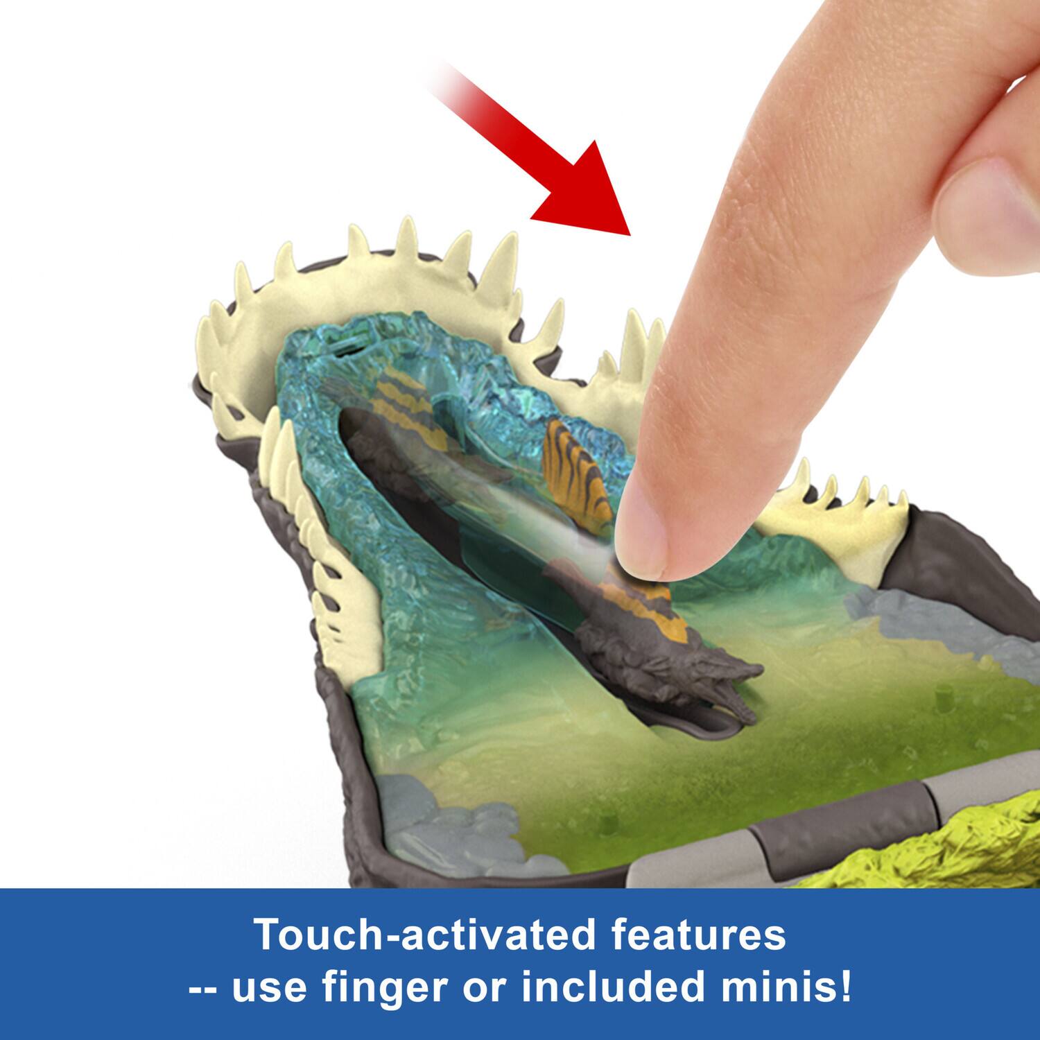 Touch-activated features -- use finger or included minis!