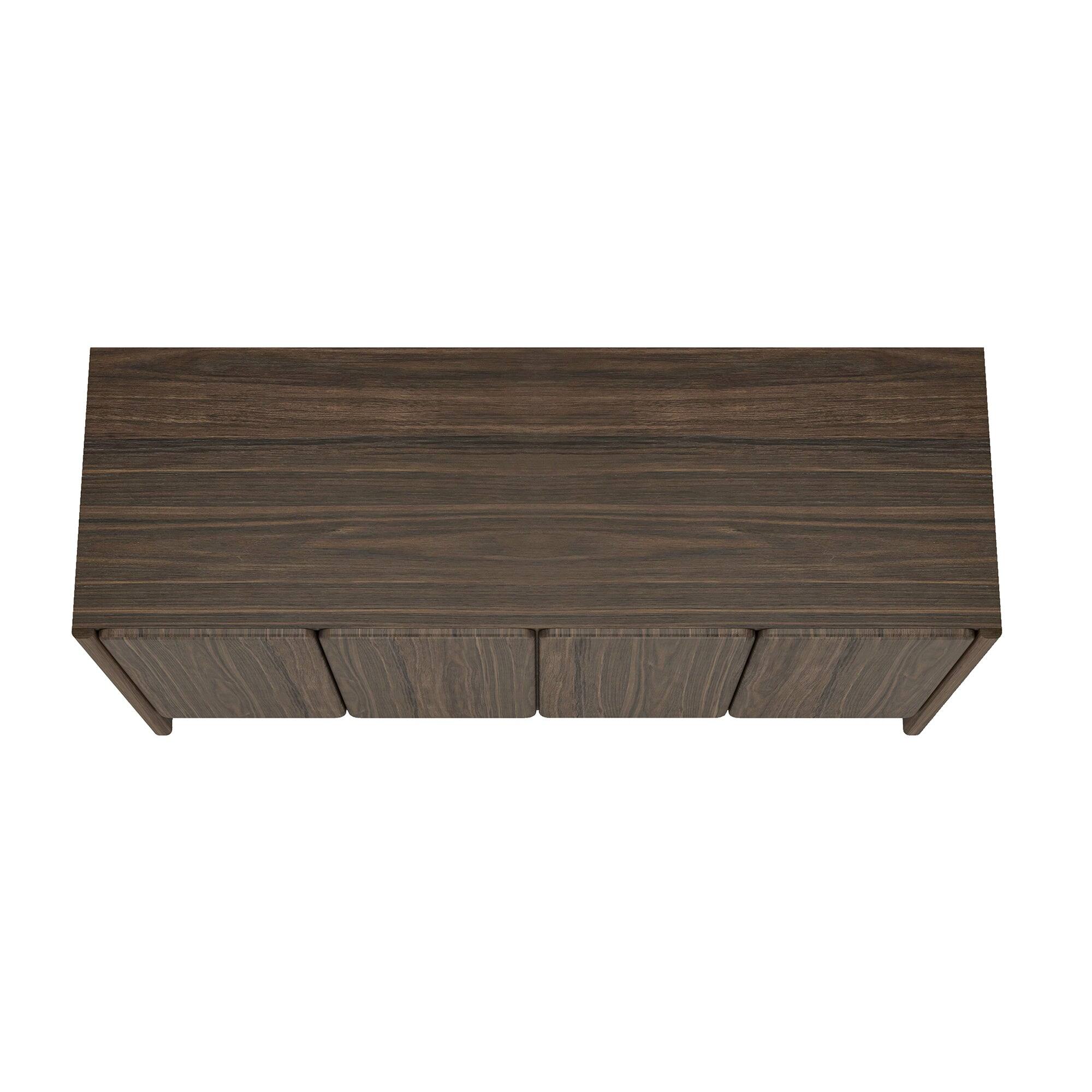 Alt View 6. Manhattan Comfort - Linda Modern 60" Sideboard - Walnut Brown.