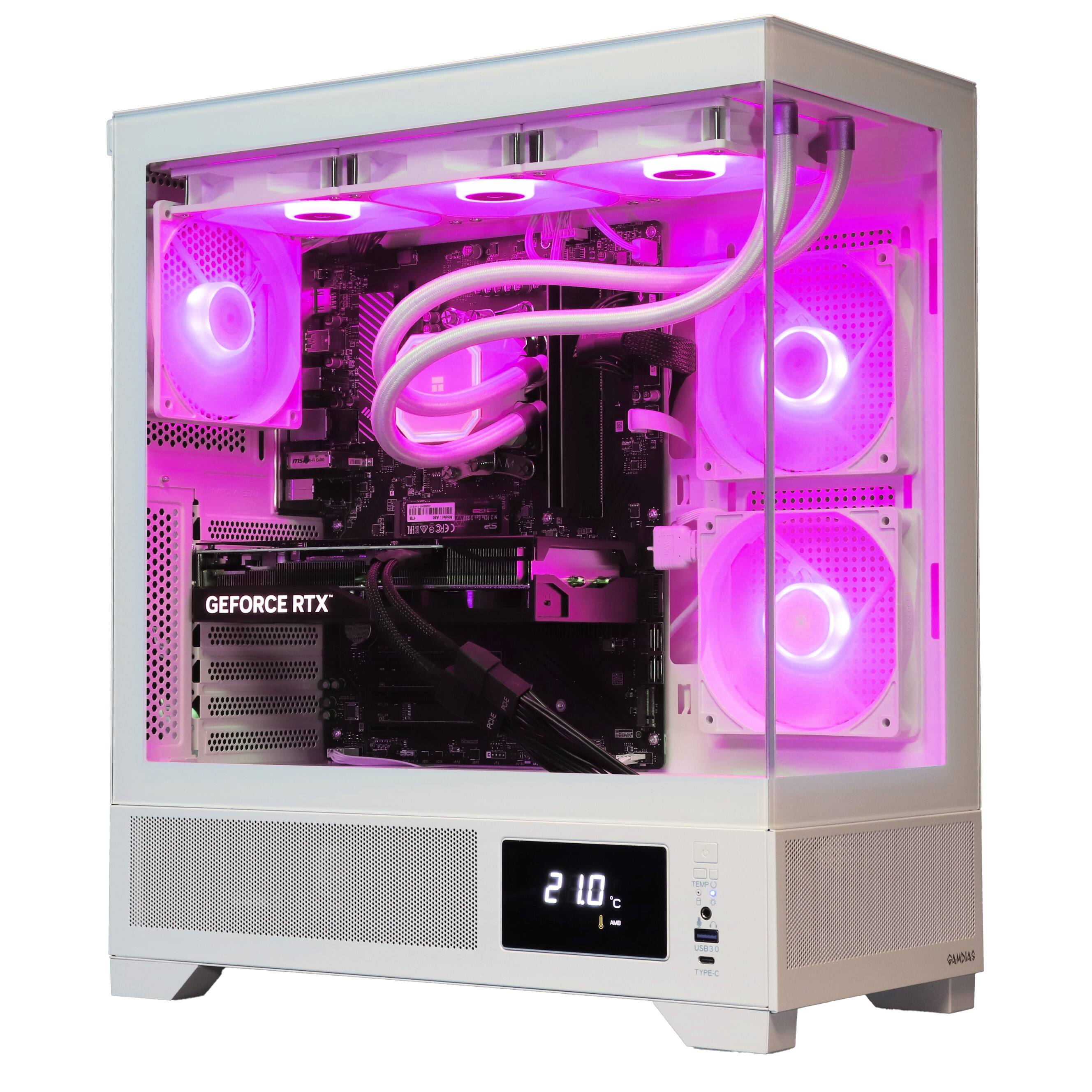 The text on the image reads: "GeForce RTX 2080 Ti - 13 Degree Celsius - 2.0 L/s".