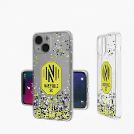 Keyscaper - MLS - Nashville SC iPhone Confetti Design Clear Case - 14 - Multicolor