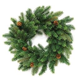 BreeBe - Norfolk Island Pine Candle Ring 6" - Green