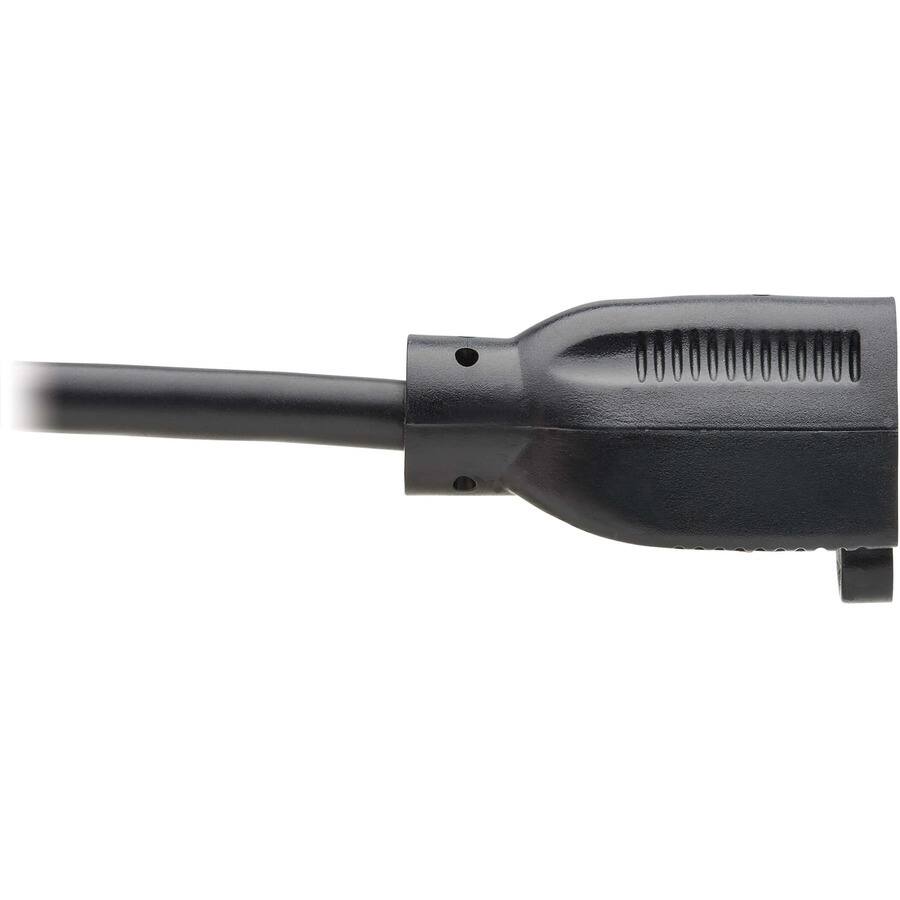 Alt View 3. Tripp Lite - Eaton Tripp Lite Series Power Extension Cord, NEMA 5-15P to NEMA 5-15R - 13A, 120V, 16 AWG, 10 ft. (3 m), Black - For - Black.