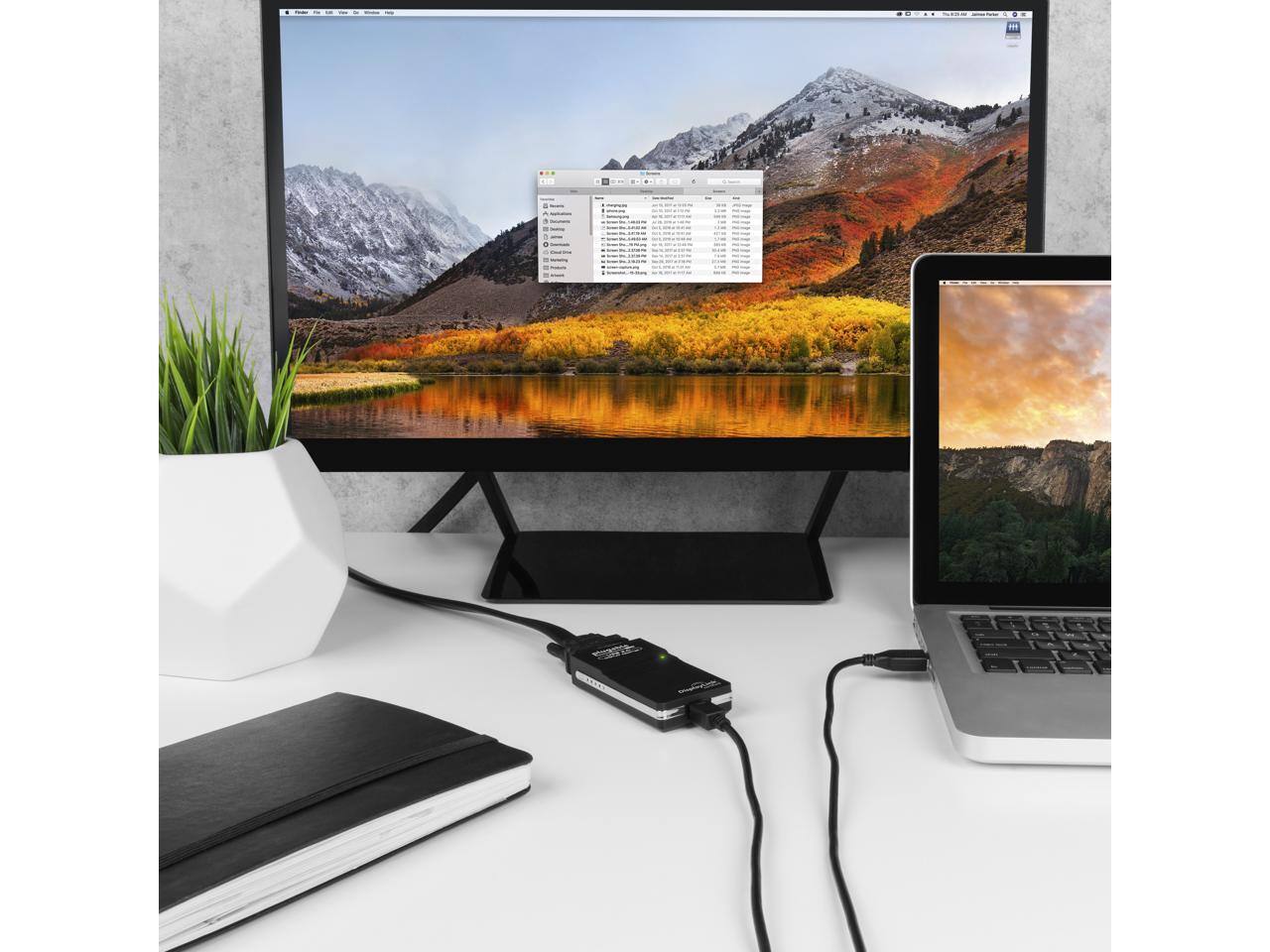 Alt View 1. Plugable Technologies - Plugable USB 2.0 to DVI/VGA/HDMI Adapter - 1920x1080, Windows & Mac - Black.