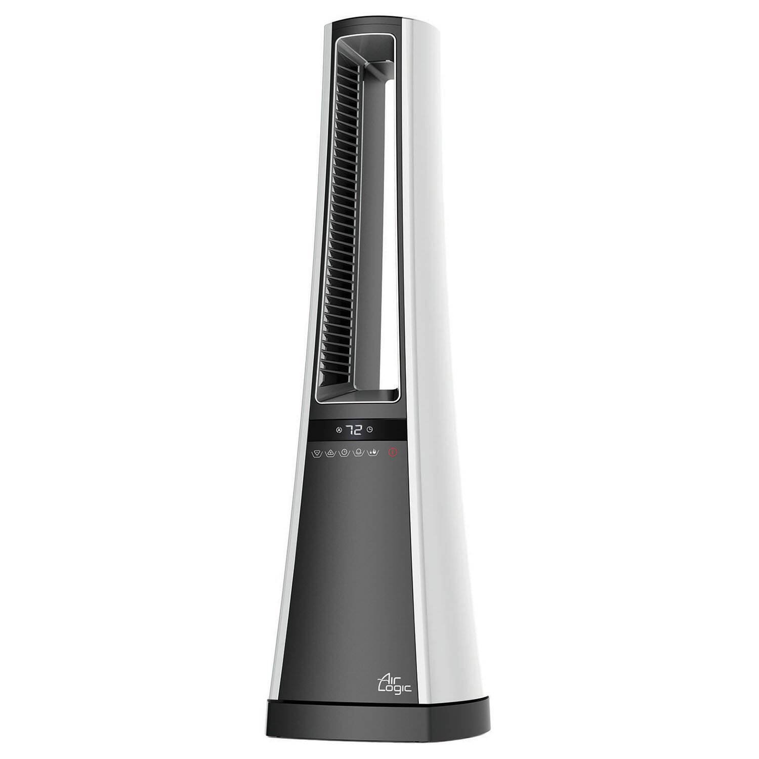 Lasko - 1500W Air Logic Bladeless Electric Tower Space Heater with Remote | AW300 - Black
