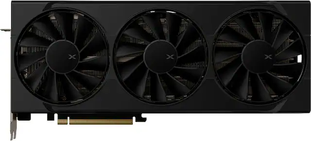 Front. XFX - Swift AMD Radeon RX 9070XT 16GB GDDR6 PCI Express 5.0 Gaming Graphics Card - Black.