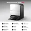 Multifunctional Dock 4.0:

* Hot Water Mopping: 176F
* Dock Self-Cleaning: 131F
* Warm Air Drying: 176F
* Warm Water Auto-Refilling:
* Auto V.IN:
* Auto Dust Emptying:
* Smart Re-Mop:
* Auto Detergent Dispenser:
* Auto Mo Removal:
* Detachable Dock Base: