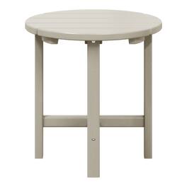 WestinTrends - Dylan Adirondack Round Outdoor Side Table - Sand